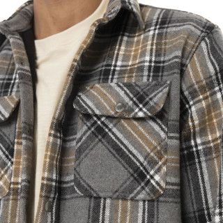 Surchemise à carreaux Polaire Hiver Beige PEPPER | Homme - Vondutch | Von Dutch