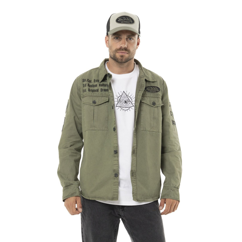 Surchemise Mi saison Kaki CAIN | Homme - Vondutch | Von Dutch