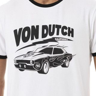 Tee Shirt Blanc coupe Régular Col rond DRIVER | Homme - Vondutch | Von Dutch