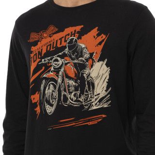 Tee Shirt Noir coupe Régular Col rond SWIFT | Homme - Vondutch | Von Dutch
