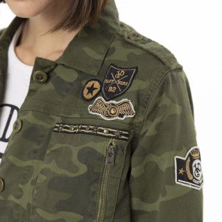 Veste Militaire Mi saison Camouflage Kaki KAMO | Femme - Vondutch | Von Dutch