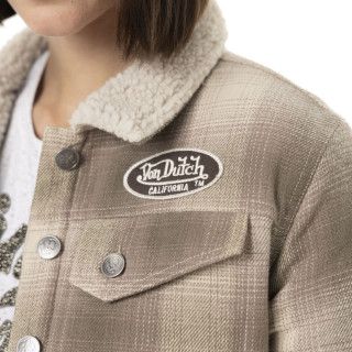 Blouson Matelassé, Molletoné, Sherpa Hiver Beige POLAR | Femme - Vondutch | Von Dutch