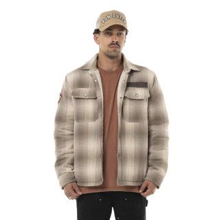 Surchemise à carreaux Sherpa Hiver Beige HEAVEN | Homme - Vondutch | Von Dutch