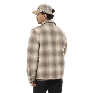 Surchemise à carreaux Sherpa Hiver Beige HEAVEN | Homme - Vondutch | Von Dutch