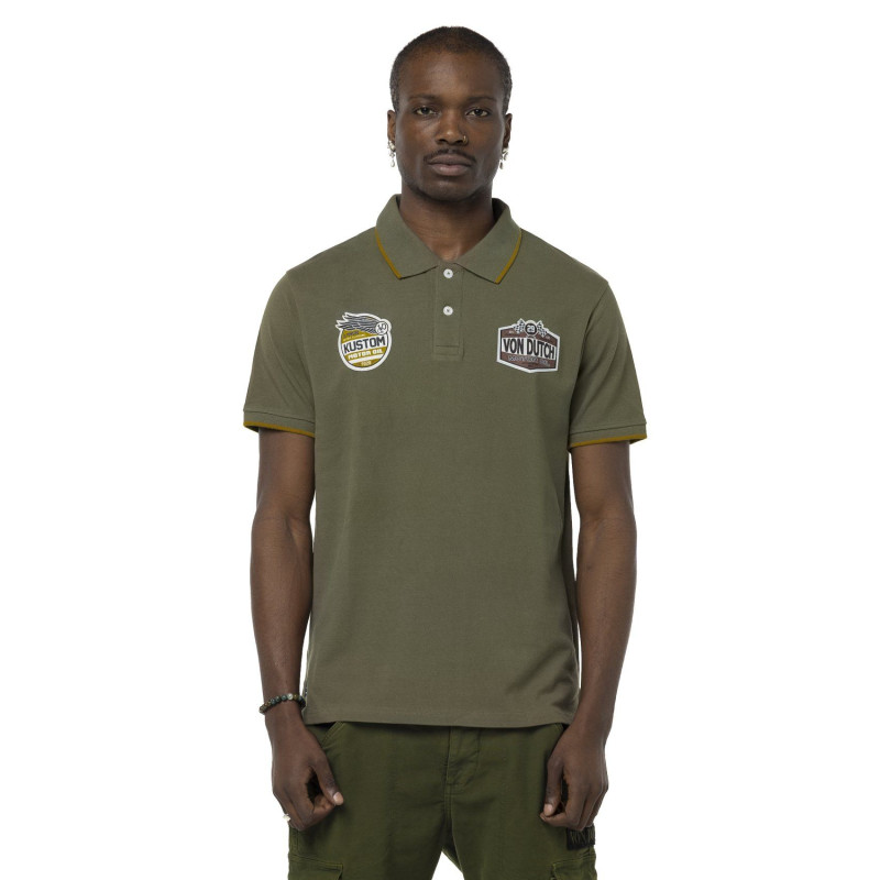 Polo Kaki coupe Regular Col boutonné KUST | homme - Vondutch | Von Dutch