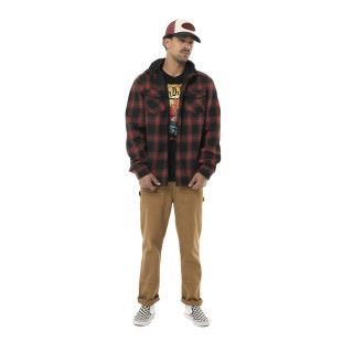 Surchemise à carreaux Mi saison en flanelle et capuche détachable Howard | Homme - Vondutch | Von Dutch