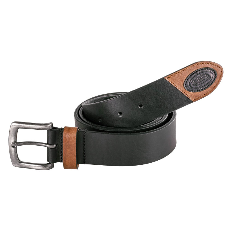 Ceinture en cuir de vachette Noir Kruch - Von Dutch | Von Dutch