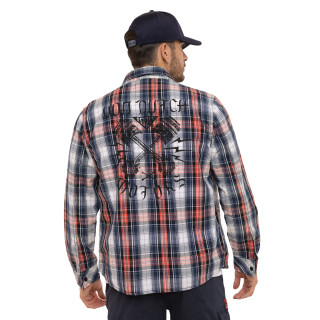 Chemise en Coton à carreaux coupe Régular Manches longues Bleue MARLON | homme - Vondutch | Von Dutch