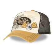 Casquette Vondutch Beige Trucker Snapback PATCHES | Von Dutch