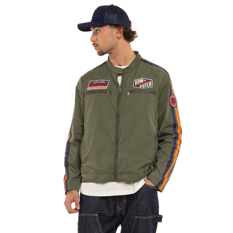 Blouson mi-saison Kaki OIL | Homme - Vondutch | Von Dutch