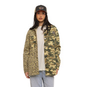 Veste Worker effet Délavé Mi saison Kaki BI-COLOR | Femme - Vondutch | Von Dutch