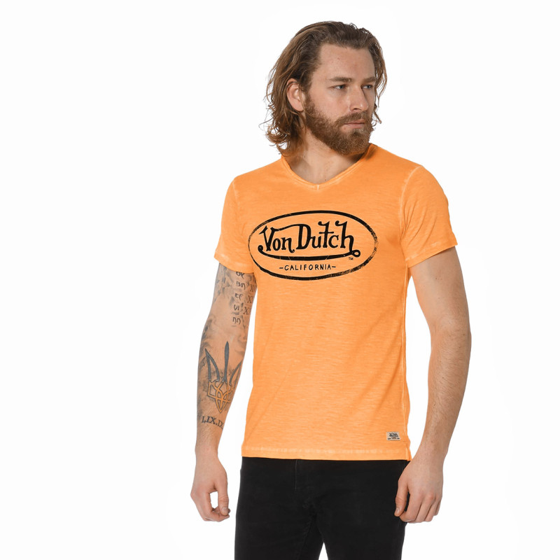 T-shirt Von Dutch Col en V homme Ron