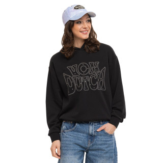 Sweat à capuche coupe Oversize Noir CHAIN | Femme - Vondutch | Von Dutch