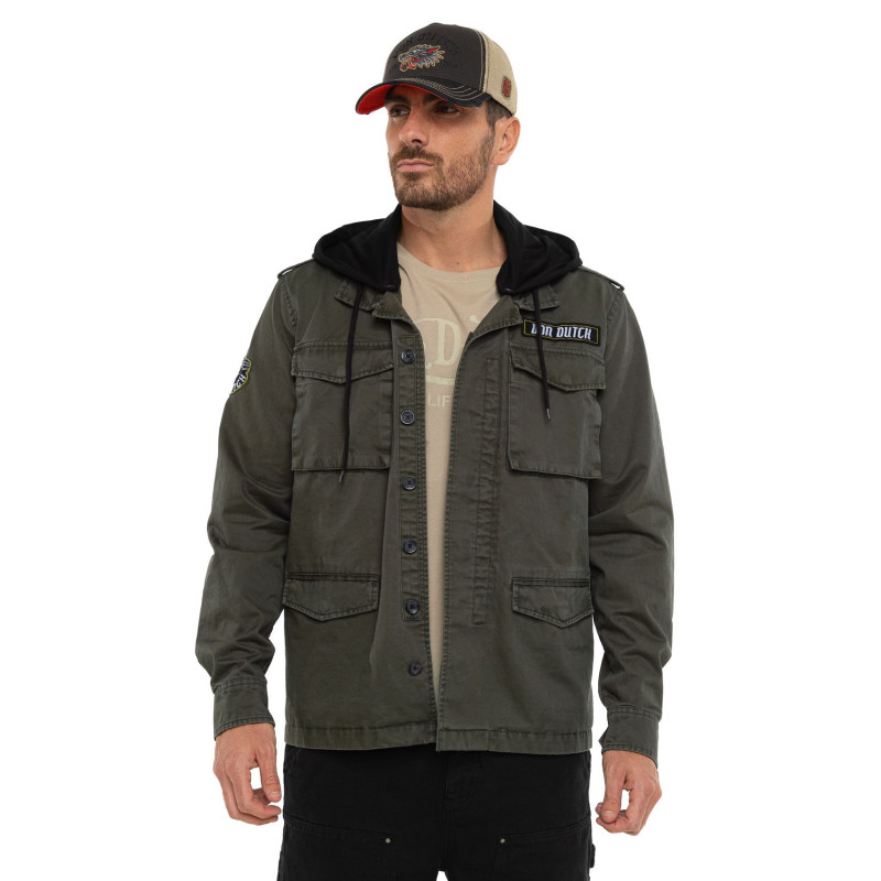 Veste à capuche Mi saison Kaki SALT | Homme - Vondutch | Von Dutch