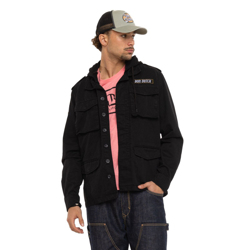 Veste à capuche Mi saison Noire SALT | Homme - Vondutch | Von Dutch