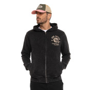 Sweat à capuche Zippé Gris VINY | Homme - Vondutch | Von Dutch