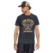 T-shirt homme col rondRegular fit en Jersey effet Acid wash Seeing