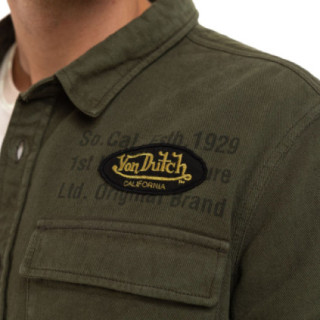 Sur-chemise homme en twill avec broderie Wall - Photo 2