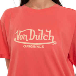 T-shirt femme regular col rond print devant Wash - Photo 2