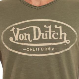 T-shirt homme en jersey col V rouloté imprimé devant Ron - Photo 2