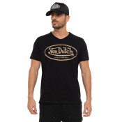 T-shirt homme en jersey col V rouloté imprimé devant Ron - Photo 1