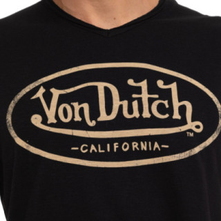T-shirt homme en jersey col V rouloté imprimé devant Ron - Photo 2