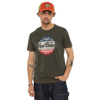 Tee Shirt Kaki coupe Regular Col rond FULL | Homme - Vondutch