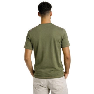 T-shirt homme col rond regular fit slub en jersey Palm - Photo 2