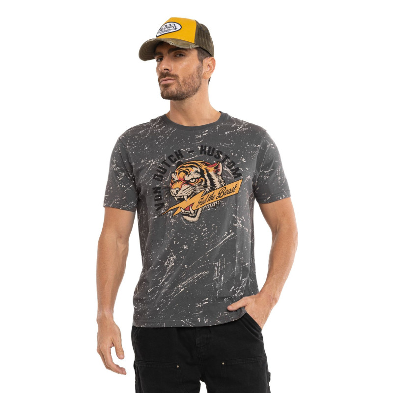 Tee Shirt Gris coupe Régular Col rond BEAST | Homme - Vondutch | Von Dutch