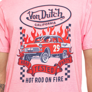 Tee Shirt Rose coupe Régular Col rond effet Dégradé RODY | Homme - Vondutch | Von Dutch