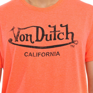 Tee Shirt Orange coupe Régular Col rond effet Chiné NEO | Homme - Vondutch | Von Dutch