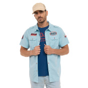 Chemise coupe Régular Manches courtes Bleue TOOLS | Homme - Vondutch | Von Dutch