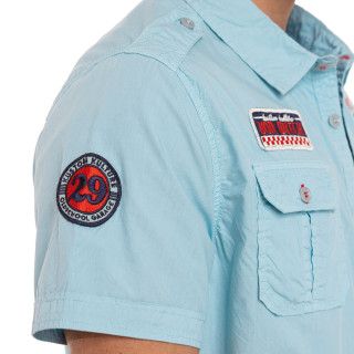 Chemise coupe Régular Manches courtes Bleue TOOLS | Homme - Vondutch | Von Dutch