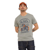 Tee Shirt Kaki coupe Régular Col rond effet Chiné FEAR | Homme - Vondutch | Von Dutch