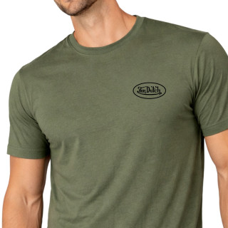 Tee Shirt Kaki coupe Régular Col rond LOG | Homme - Vondutch | Von Dutch