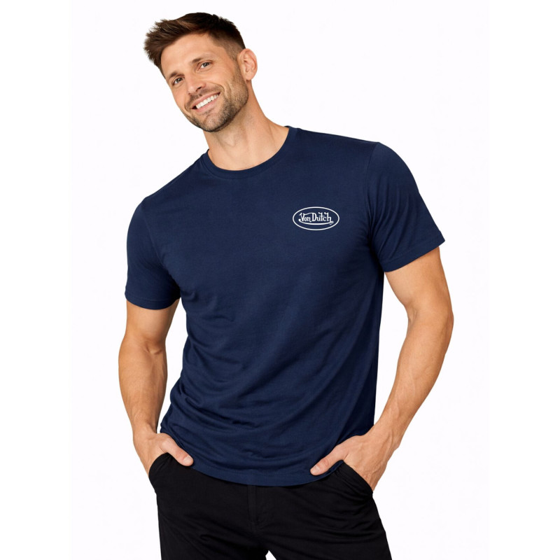 Tee Shirt Bleu coupe Régular Col rond LOG | Homme - Vondutch | Von Dutch
