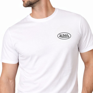 Tee Shirt Blanc coupe Régular Col rond LOG | Homme - Vondutch | Von Dutch