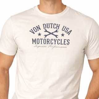 Tee Shirt Beige coupe Régular Col rond LOG | Homme - Vondutch | Von Dutch