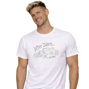 Tee Shirt Blanc coupe Régular Col rond LOG | Homme - Vondutch | Von Dutch