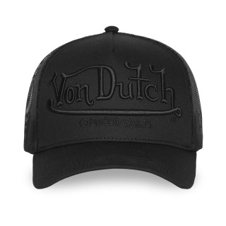 Casquette Vondutch Noire Trucker Snapback EMBROIDERY | Von Dutch
