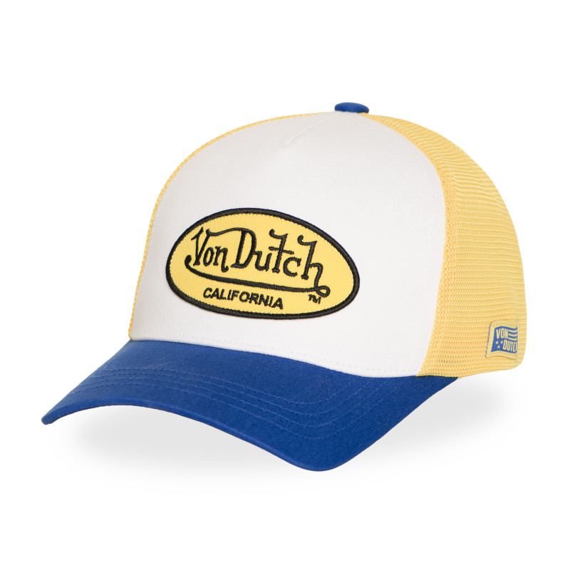 Casquette Vondutch Jaune Trucker Strapback / Boucle LOFB | Von Dutch