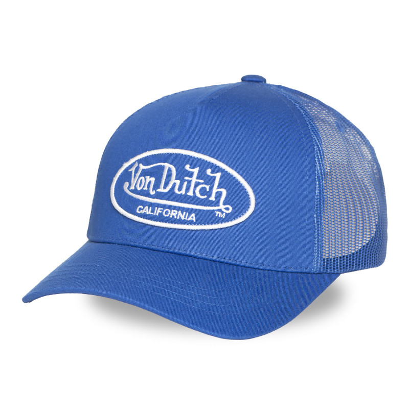Casquette Vondutch Bleue Trucker Strapback / Boucle LOFB | Von Dutch