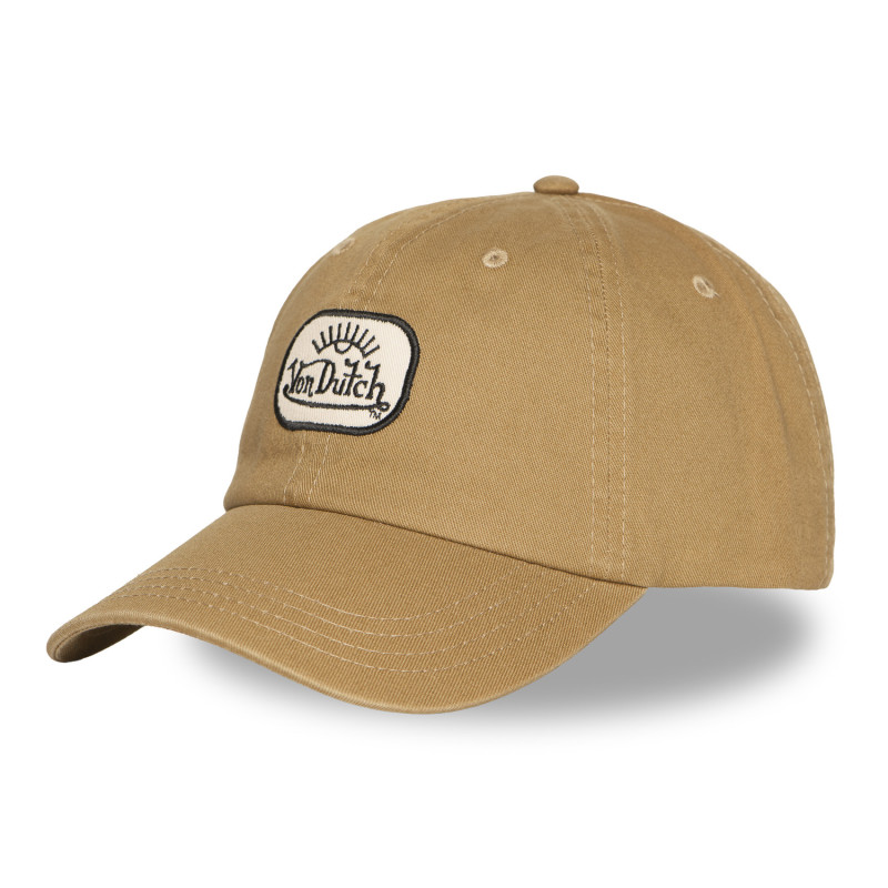 Casquette Vondutch Marron Dad cap Strapback / Boucle LOG | Von Dutch