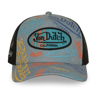 Casquette Vondutch Bleue Trucker Snapback en Denim CAFE | Von Dutch