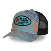 Casquette Vondutch Bleue Trucker Snapback en Denim CAFE | Von Dutch