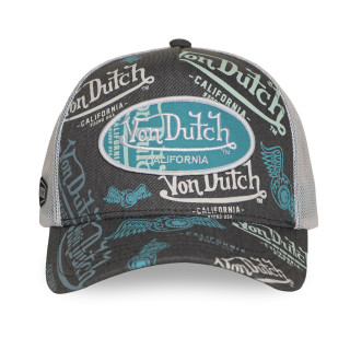Casquette Vondutch Grise Trucker Snapback en Denim CAFE | Von Dutch
