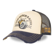 Casquette Vondutch Beige Trucker Snapback effet Usé CREW | Von Dutch