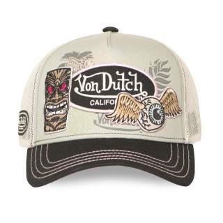 Casquette Vondutch Grise Trucker Snapback PATCHES | Von Dutch