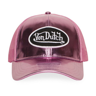 Casquette baseball avec filet en vinyl brillant avec écusson Shiny | Von Dutch