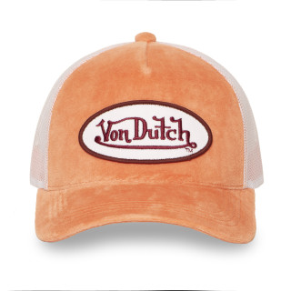 Casquette Orange Trucker Snapback en Velours KYLIE | Vondutch | Von Dutch